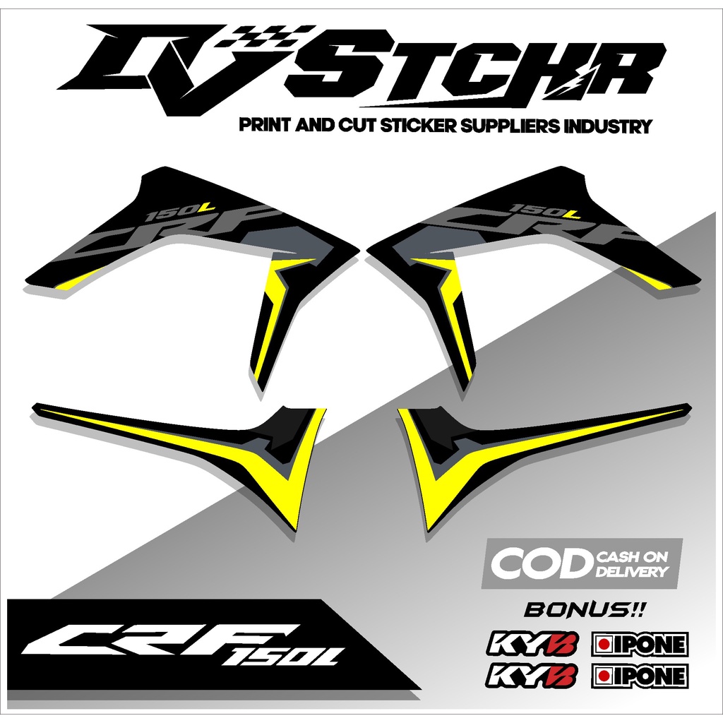 ( PROMO COD ) MURAH Stiker crf 150L stiker crf ori minimalis-sticker crf new 2022 variasi sticker cr