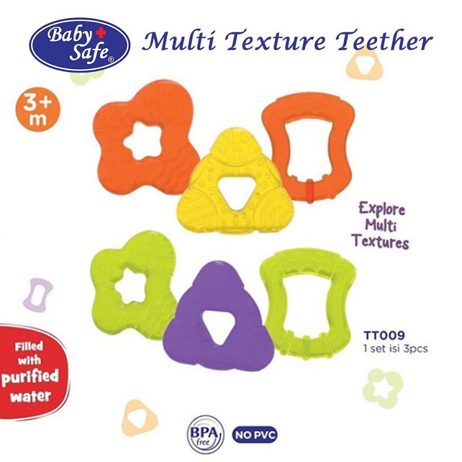 Baby Safe Teether Multi Texture / Gigitan Bayi Baby Safe