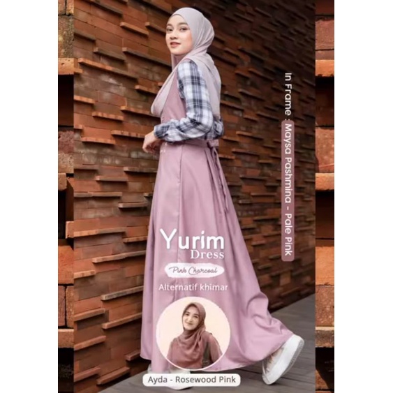 YUJI COUPLE Yurim Dress Jilbrave | Dress Muslimah Kekinian Model Atasan Kemeja Flanel Tartan Couple 