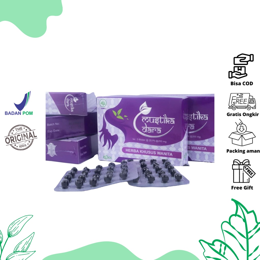 Mustika Dara Hpai Obat Kewanitaan Perapat Miss V Mengatasi MYOM Kista Original BPOM - 1 Box Isi 3 St