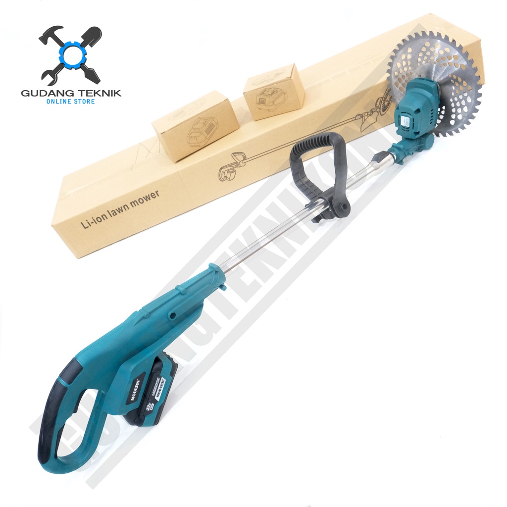 Mesin Potong Rumput BATERAI MODERN 20V M45 / CORDLESS Grass Trimmer 20Volt M 45 BATTERY MODERN
