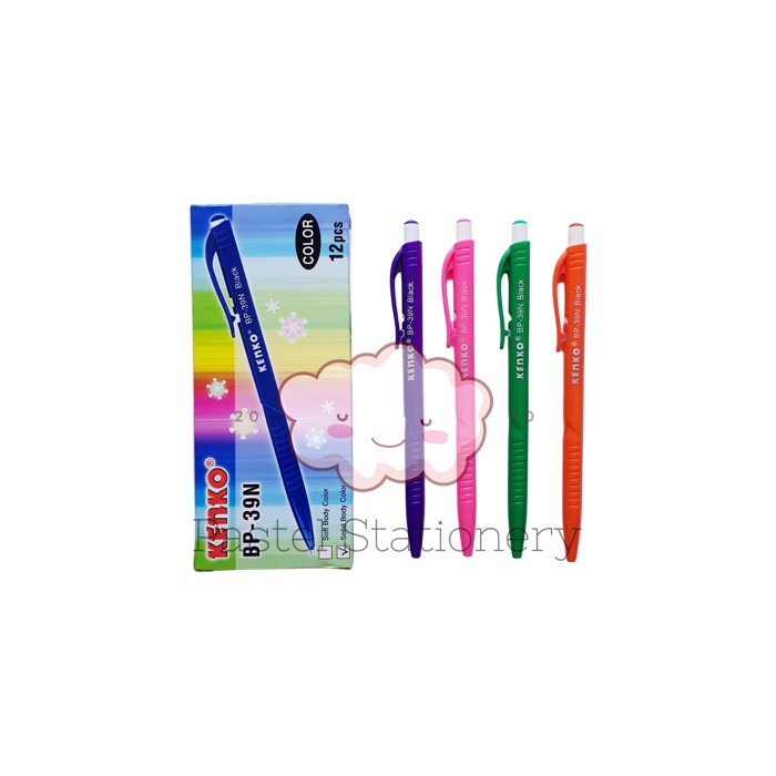 

Pulpen Cetek Kenko BP-39N 0.7mm - Bolpen Pena Hitam Murah 0,7 mm