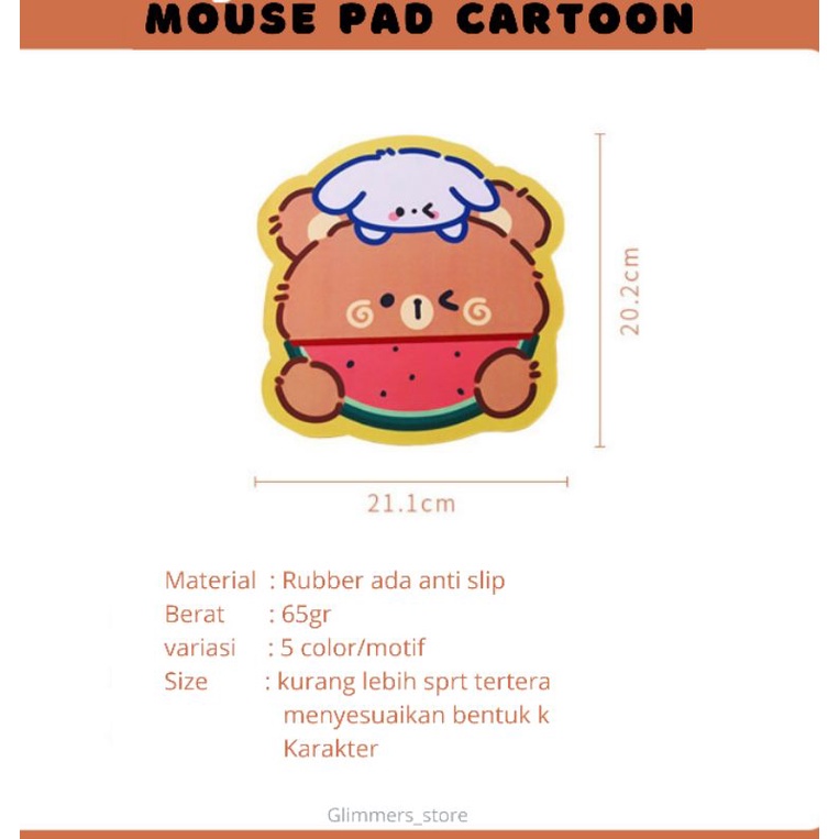 Mouse pad karakter / Mouse pad cute