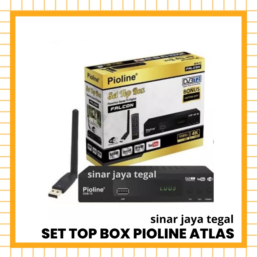 SET TOP BOX ATLAS / SET TOP BOX PIOLINE ATLAS / PENANGKAP SINYAL DIGITAL