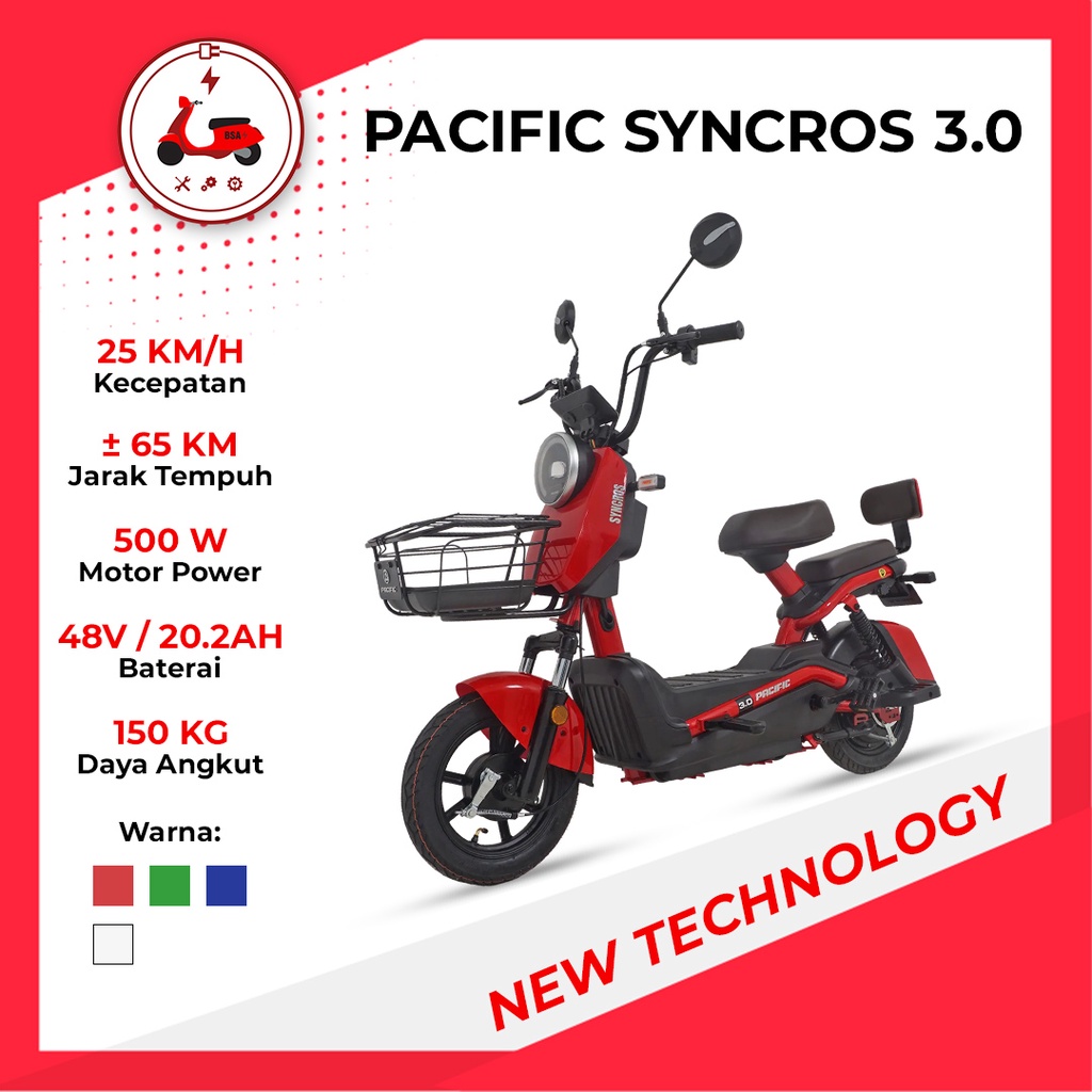 SEPEDA LISTRIK E-BIKE PACIFIC SYNCROS 3.0 BY PACIFIC