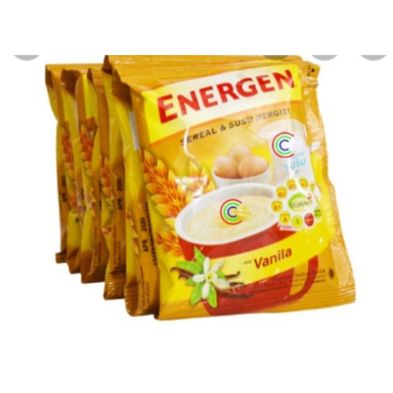 Energen renceng, torabika cappucino, Dancow sachet