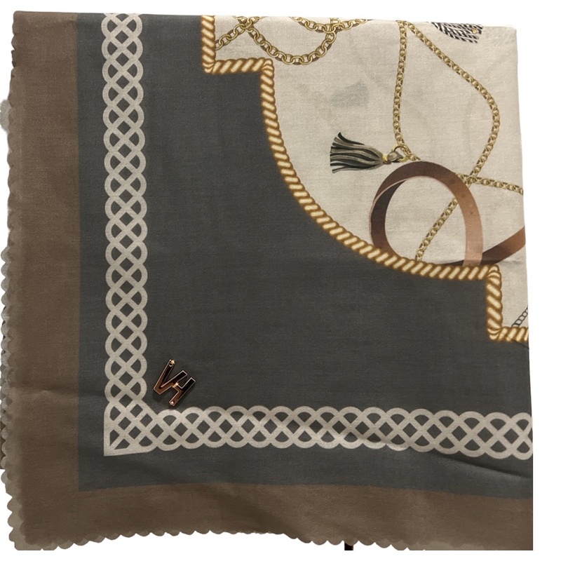 PRELOVED - Vanilla hijab EVERYDAY SCARF - CHAIN NUDE