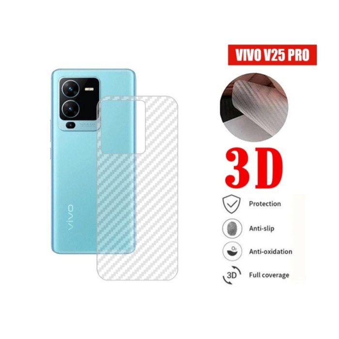 Back Skin Carbon Vivo V25 Pro 5G - Skin Carbon Vivo V25 Pro 5G - SC