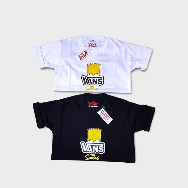 kaos anak anak baju anak vans the simpsons katun combed 24s super soft handfield.