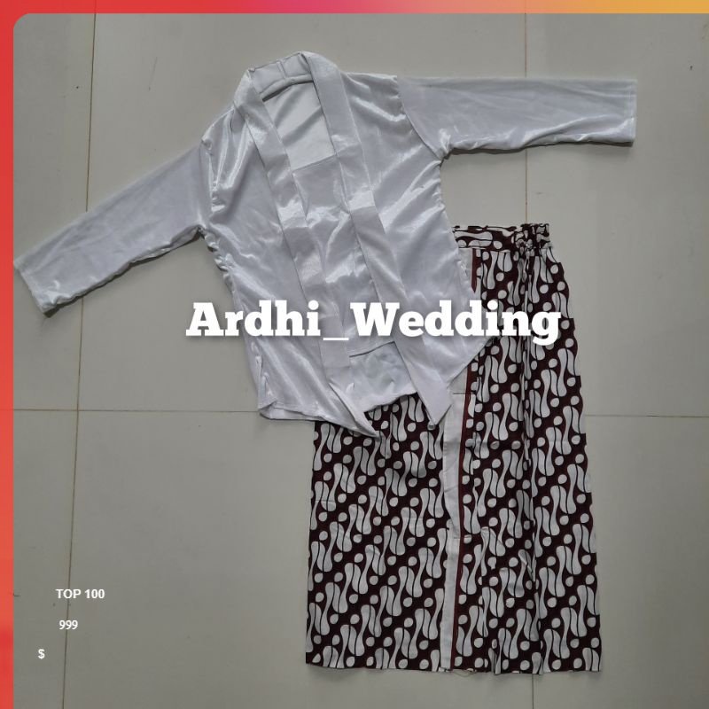 Set Kebaya Kutubaru bludru Polos Anak Kebaya Bludru