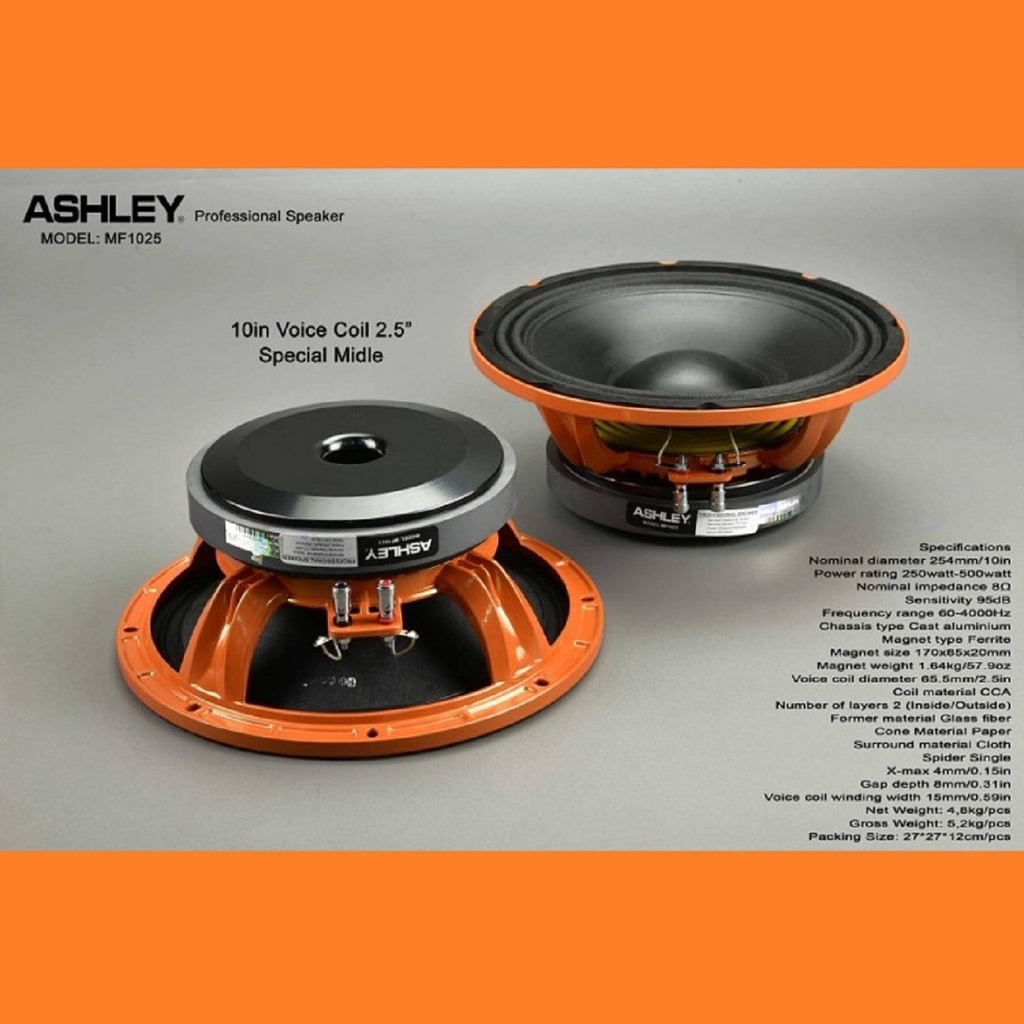 speaker component ashley mf1025 mf 1025 original 10 inch