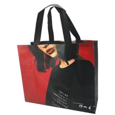 

Paper Bag Kain Motif FACE RED M