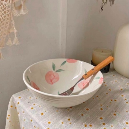 

Promo Cute Ramen Bowl / Fruit Large Bowl / Mangkuk Keramik Ramen Unik Besar Limited
