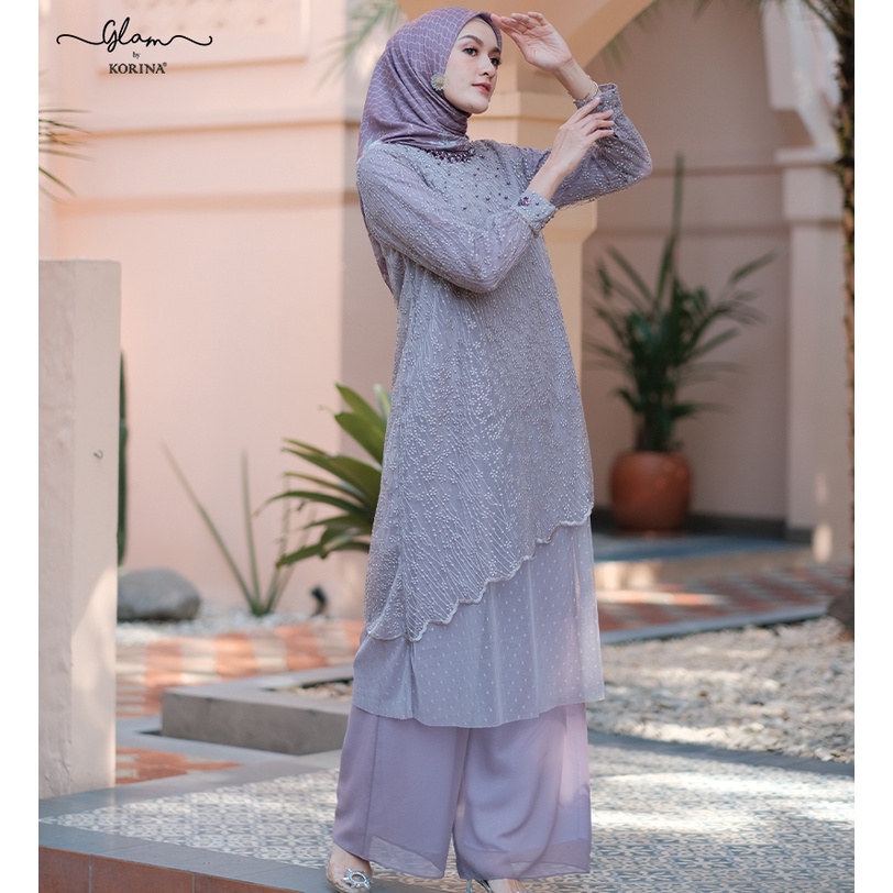 Korina_id - Adelia glam (Payet) | dress premium | dress tunik premium | dress muslim