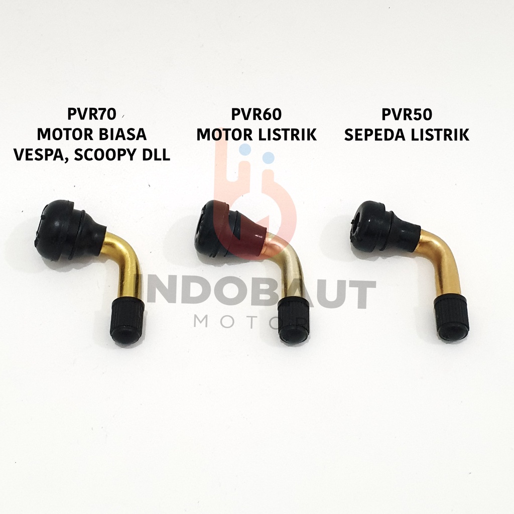 Pentil Ban Tubeless Motor Listrik Sepeda Listrik PVR50 PVR60 PVR70