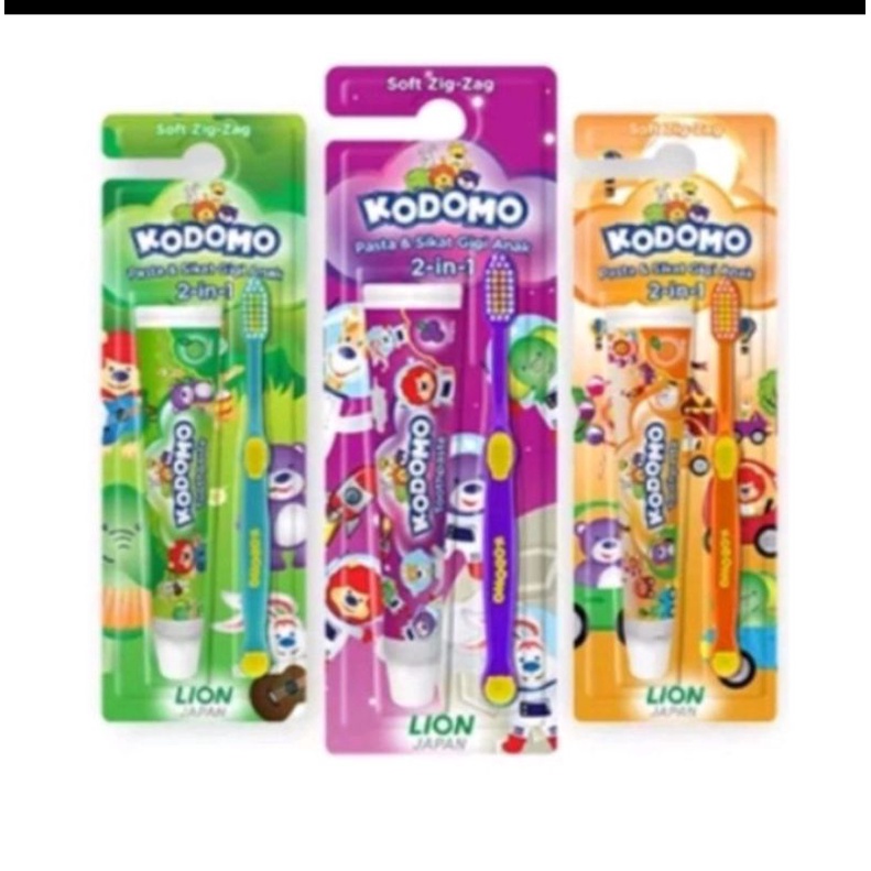 Kodomo paket sikat gigi+odol +FREE MAINAN