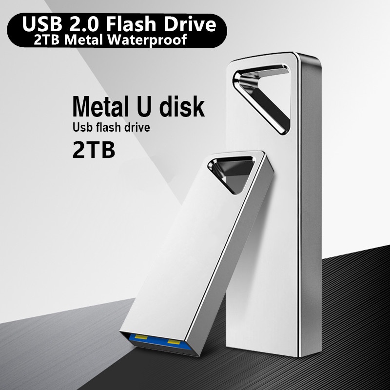 Flash Disk USB 2.0 Kapasitas 1TB Kapasitas 2TB Bahan Metal Anti Air