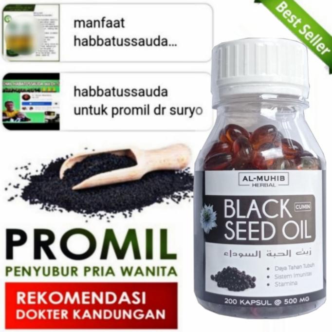

PROMO HABBATS PROMIL - Habbatussauda Oil 200 Softgel - Promil Alami Islami