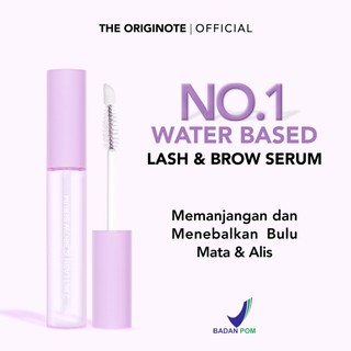 The Originote 2in1 Eye Lash Serum Eyelash Brow Serum Penebal Menebalkan Bulu Mata Alis Biotin Peptides Ginseng Extract
