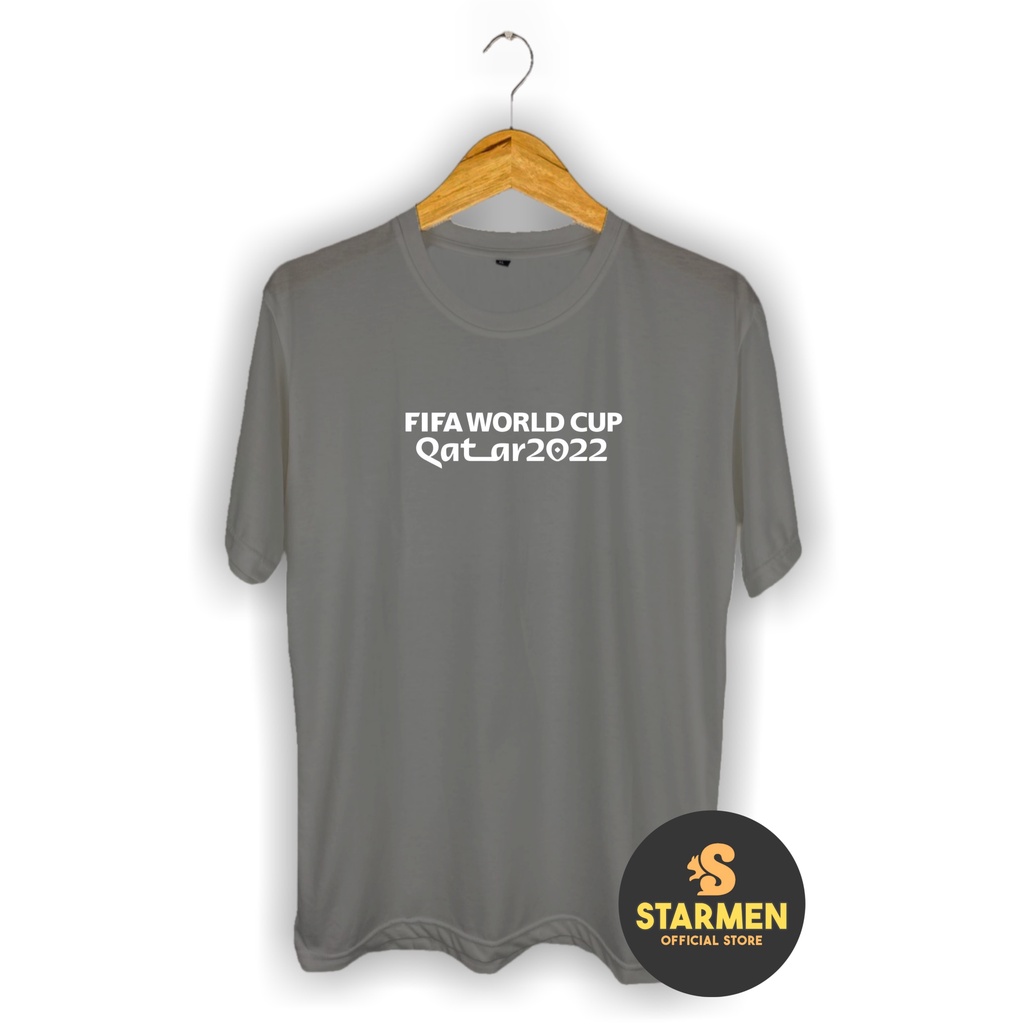 Kaos Distro Pria T-Shirt Motif Kata Kata FIFA WORLD CUP QTAR 2022