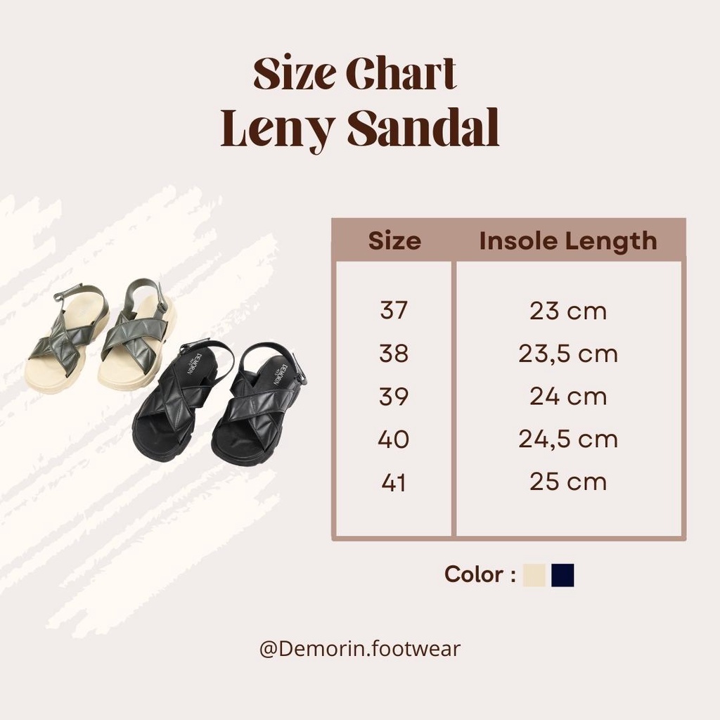 Leny Sandals Gunung Wanita Korean Style Casual - Demorin Sandal