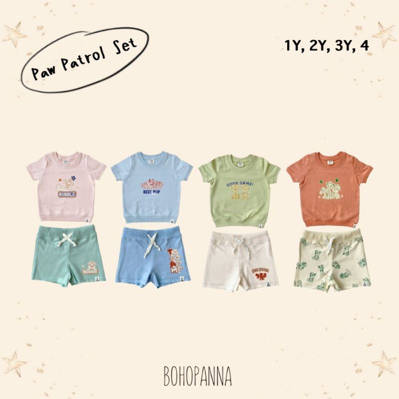 Bohopanna - Basic Set (Setelan Baju Anak) ATASAN DAN BAWAHAN KAOS