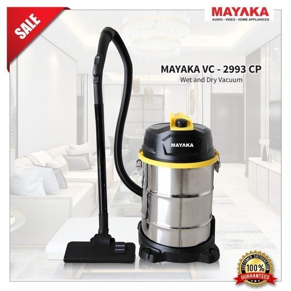 MAYAKA VC 2993 CP Vacum Cleaner Utk Basah Dan Kering / Wet And Dry