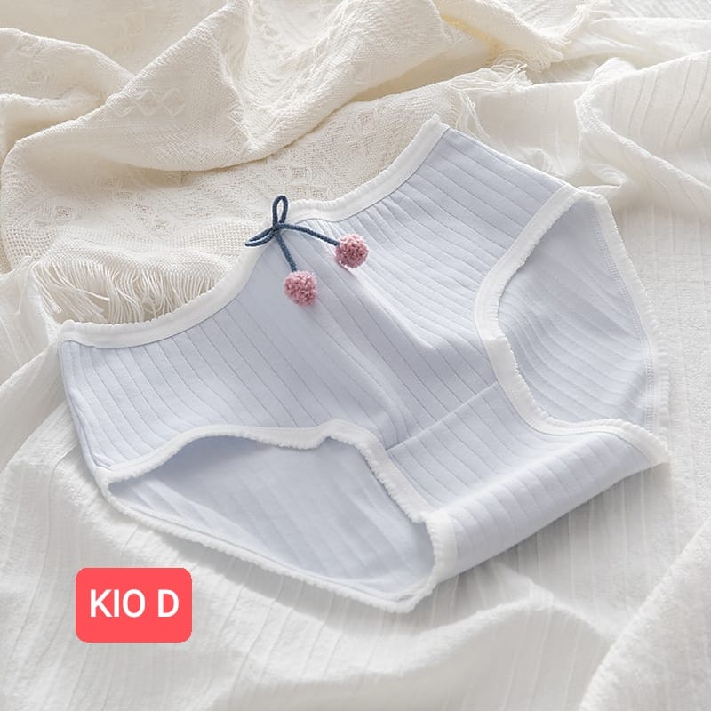 BAJUKIDDIE KIO PANTIE CELANA DALAM ABG REMAJA WANITA ALA KOREA MOTIF LUCU KATUN IMPORT ADEM