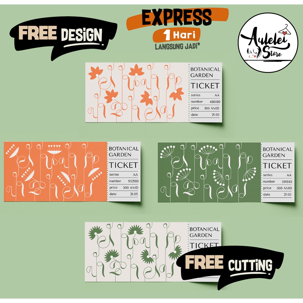 

CUSTOM CETAK GIFT VOUCHER / TIKET / KARCIS / BROSUR / SOUVENIR BISA TAMBAH NOMOR