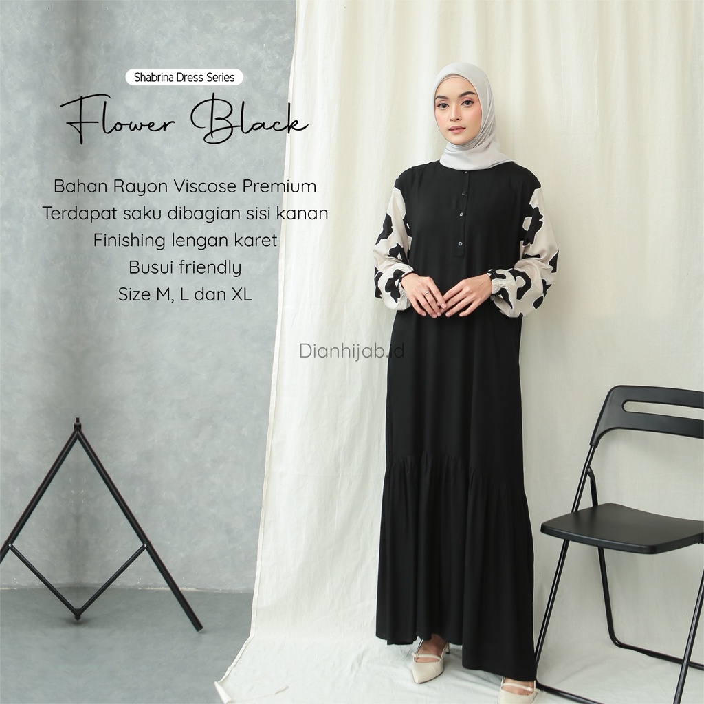 Gamis Dewasa Homey Dress Shabrina Series By Dianhijab.id - Bahan Rayon Viscose Premium Gamis Dewasa Luxury Gamis Pengajian Adem Nyaman Dipakai - Bisa COD