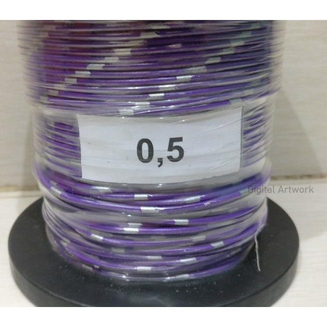 Kabel Bintik 0.5 100m Tembaga Kabel Mobil / Motor Universal 100m - Ungu