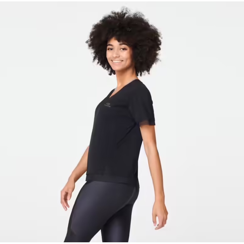 KALENJI Kaos Run Feel Wanita Serap Keringat Dan Mengontrol Bau