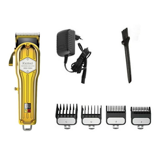 Alat Cukur Pangkas Rambut Merek Kemei KM-1984 Hair Clipper Trimmer Wireless