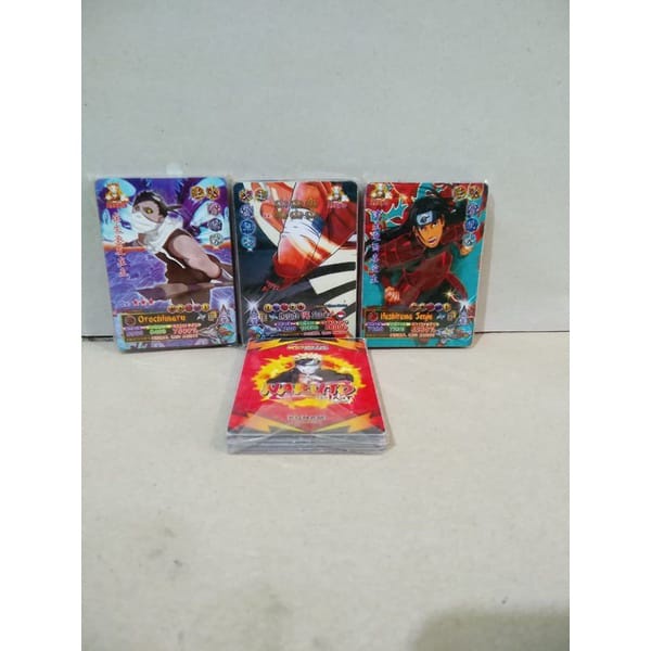1 Bungkus Mainan Kartu Naruto Dan Bruto Emas isi 21 - 25 Kartu