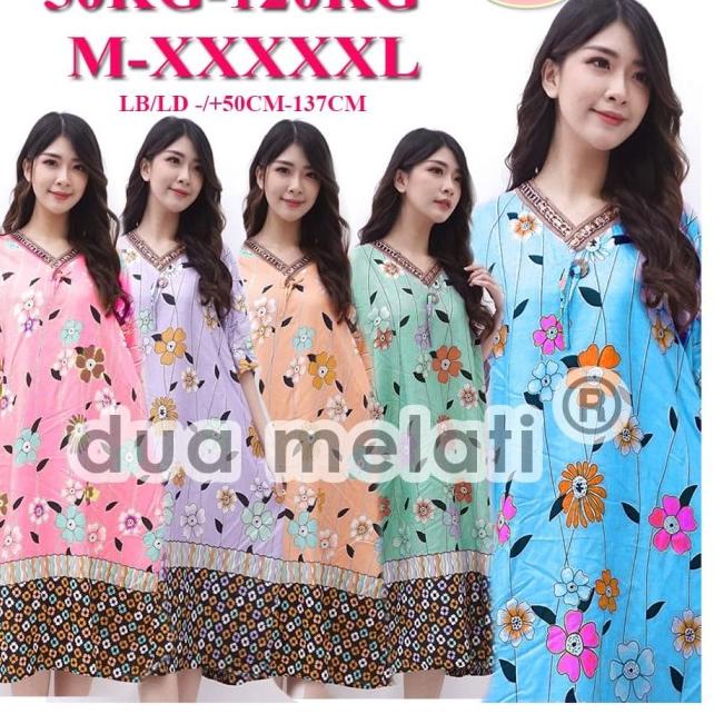 Baju Tidur Daster Batik Jumbo Big Size Rayon XXXL D33D34D35D36D37