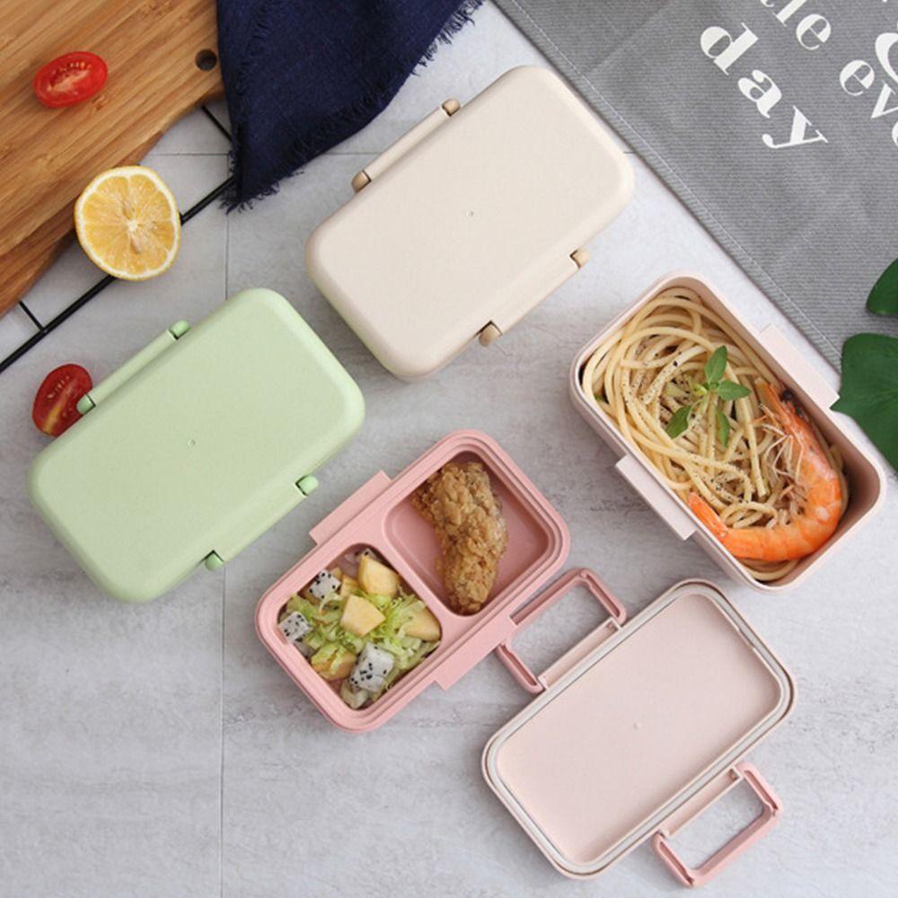 Top Lunch Box Microwavable Piknik Camping Untuk Siswa Pekerja Kantor Wadah Makanan