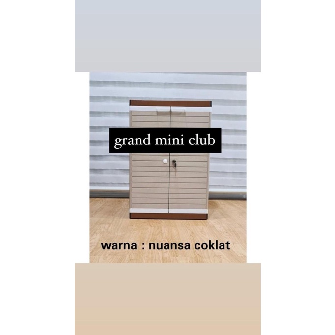 

club lemari plastik susun2 kunci grandmini susun 2 minimalis stock ready
