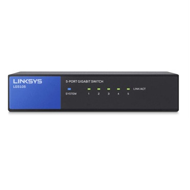 LINKSYS LGS105-AP 5-Port Desktop Business Gigabit Switch