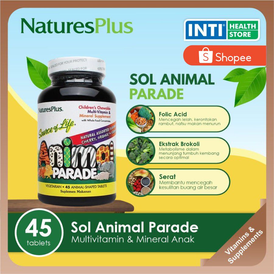 Nature's Plus Source Of Life Animal Parade (45 chewable tablet)