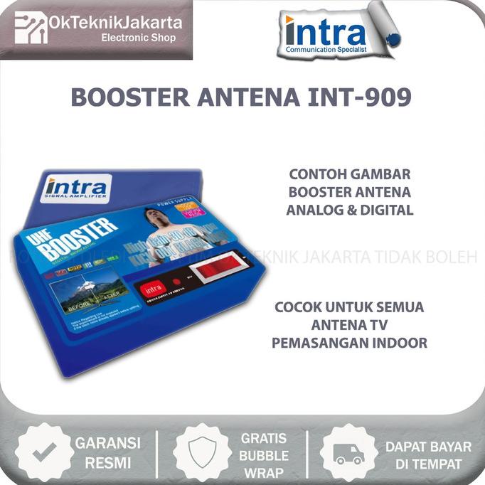 Booster Antena TV Penguat Sinyal Antena TV INTRA INT 909