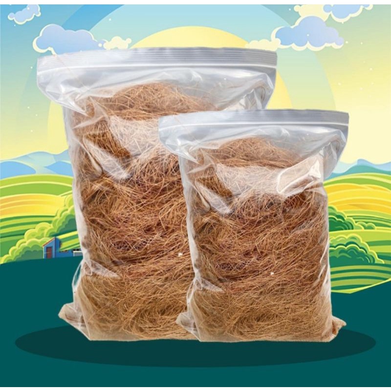 COCO FIBER 1 KG - Media Tanam Coco Fiber Cocofiber Serat Kelapa Sabut Kelapa Organik Kering Siap Tanam