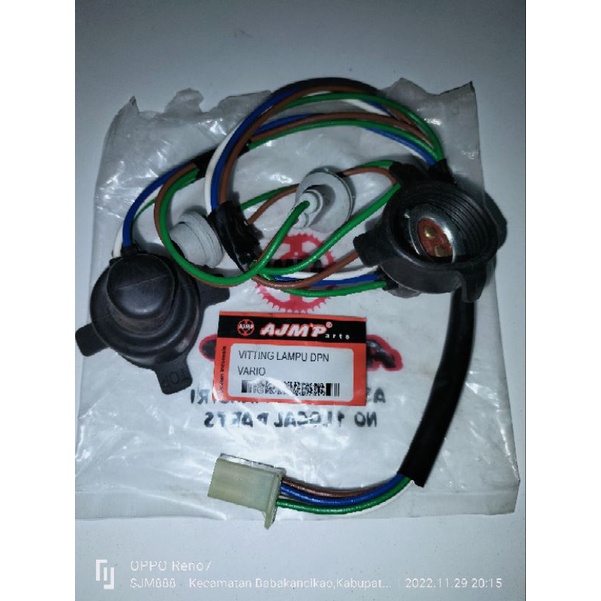 soket piting lampu depan set + soket sen motor vario