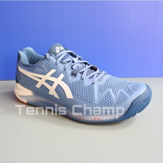 Sepatu Tenis Asics Gel Resolution 8 Blue Harmony/Tennis Shoe Asics Ori