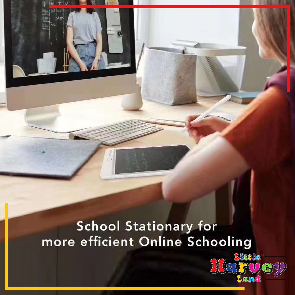 LCD TABLET EDUKASI ANAK / DRAWING WRITING TABLET Belajar Sekolah / Papan Tulis Digital