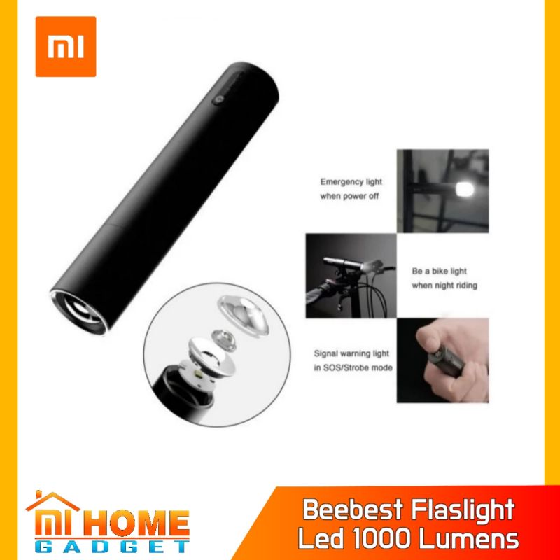 Beebest FlashLight LED 1000 Lumens - Senter Sepeda Dll