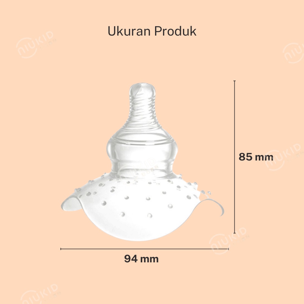 NIUKID PELINDUNG PUTING BAHAN SILIKON UNTUK MENYUSUI NIPPLE SHILED BREAST PAD