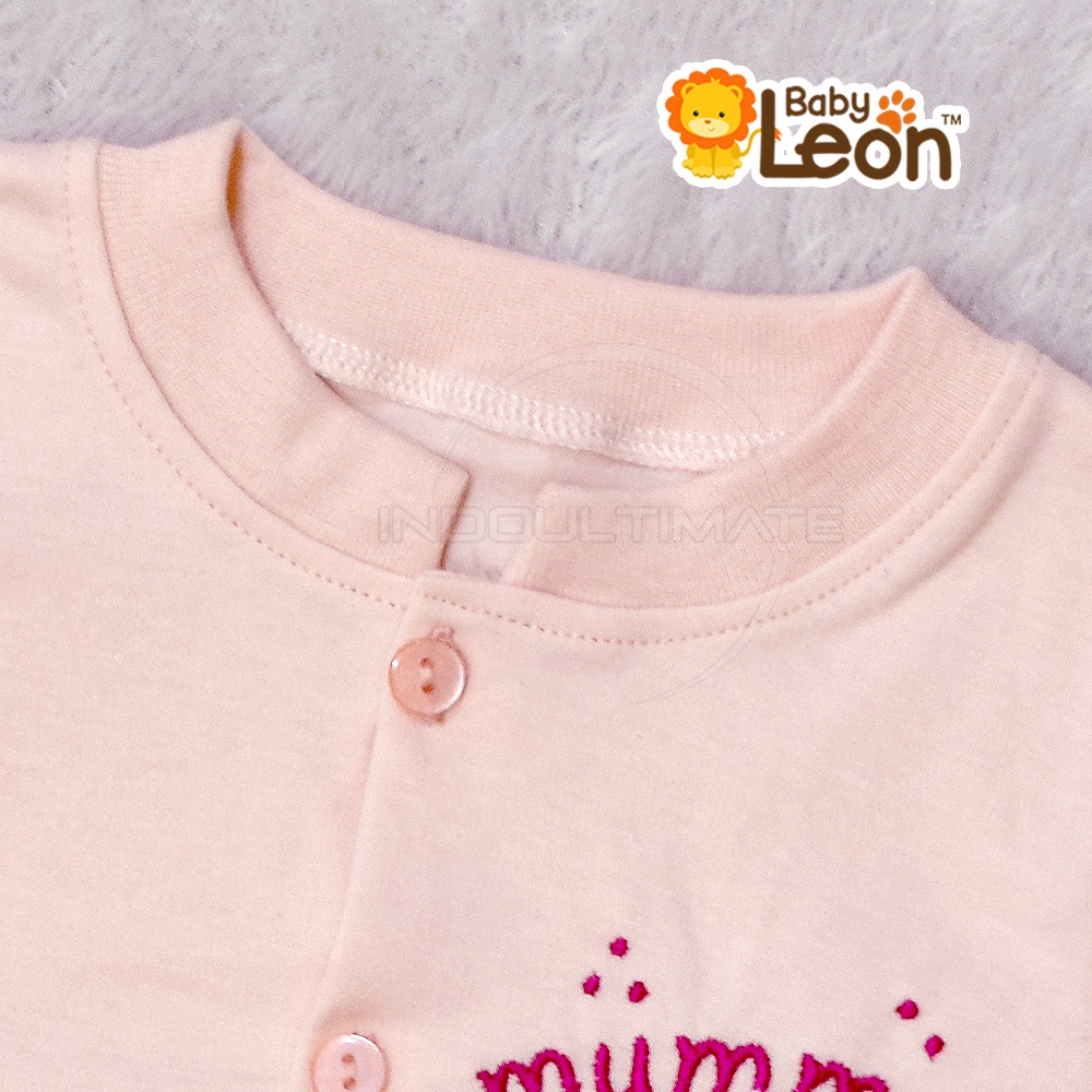 1 Pcs BABY LEON Jumpsuit Bayi Kaki Tertutup  BC-079 Lengan Panjang Jumper Bayi Perempuan Newborn Baju Bayi Perempuan Baby Sleepsuit Baju Tidur Bayi Jumpsuit Panjang Kaki Tutup Pakaian Bayi