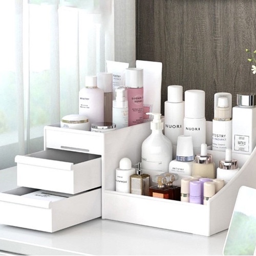 Rak Kosmetik Tempat Kosmetik Tempat Make Up Kotak Kosmetik Plastik ABS