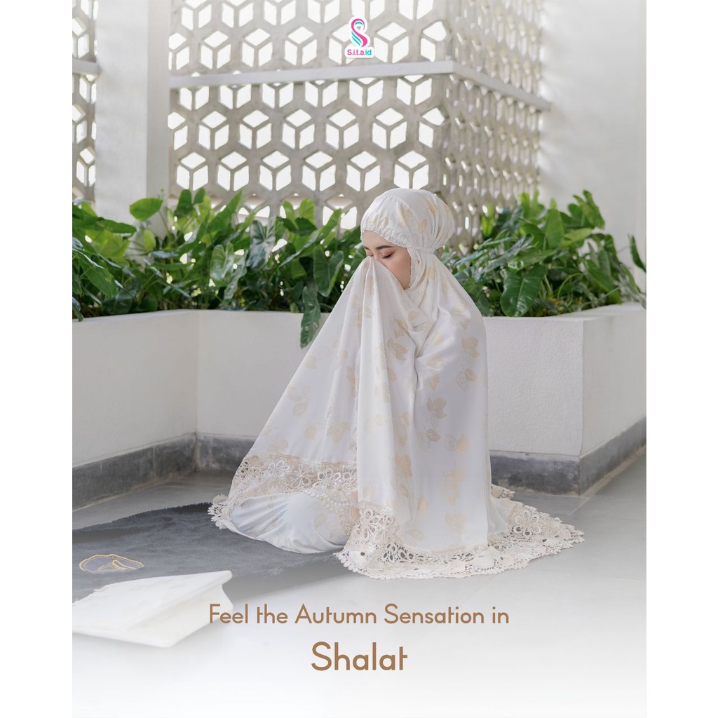 MUKENA AUTUMN BY SITA ID/MUKENA PUTIH/MUKENA MOTIF/MUKENA LEBARAN/MUKENA HANTARAN