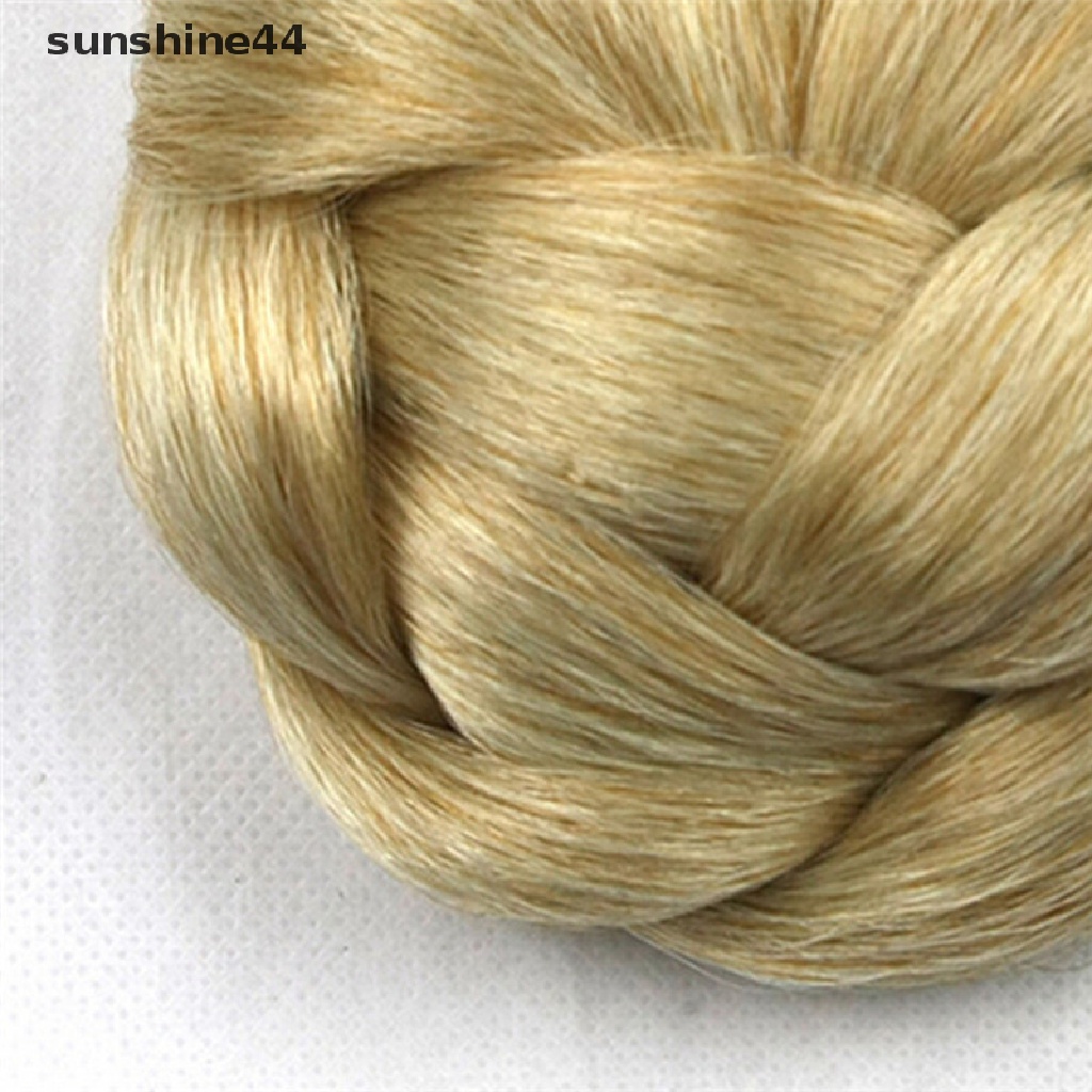 Sunshine Wig / Rambut Palsu Sambung Model Sanggul Chignon Bahan Sintetis Untuk Wanita